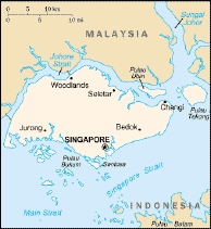 Mapa Singapuru